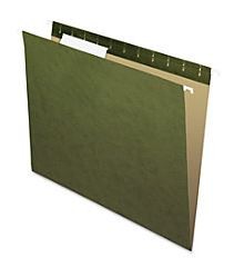 Hanging Folders, 1/5 Cut, Letter Size, Green (Based on quantity of 1, not a whole box)