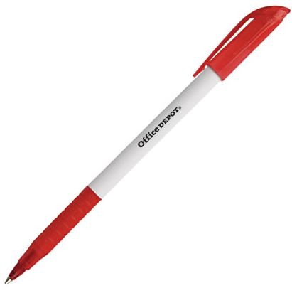 Grip Ballpoint Pens, Red Ink (Based on quantity of 1, not a whole box)