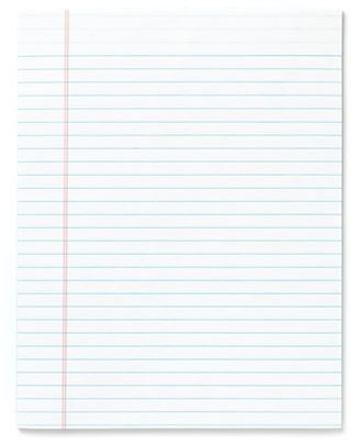 Writing Pads, 8 1/2" x 11", Legal Ruled, 50 Sheets, White (Based on quantity of 1, not a whole pack)