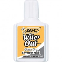 BIC® Wite-Out® Brand Quick dry correction fluid in white