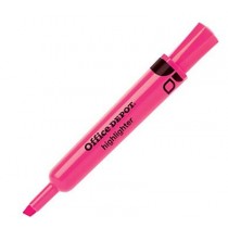 Office Depot highlighter, pink, Chisel tip (Based on quantity of 1, not a whole box)