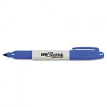 Sharpie - Blue, Fine Tip Permanent Marker (Based on quantity of 1, not a whole box)