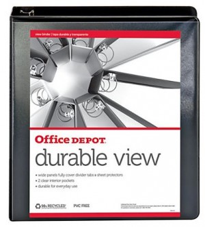 Durable View Round-Ring Binder, 1 1/2" Rings (Based on quantity of 1)