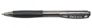 BIC® BU3 Grip Retractable Ballpoint Pens, Black Ink (Based on quantity of 1, not a whole box)