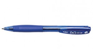 BIC® BU3 Grip Retractable Ballpoint Pens, Blue Ink (Based on quantity of 1, not a whole box)