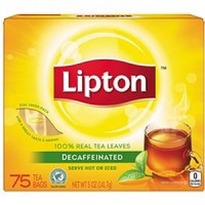 Lipton Black Tea Bags, Decaffeinated 