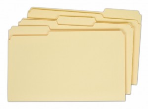 Manila 3-Tab File Folders, Legal (Based on quantity of 1, not a whole box)