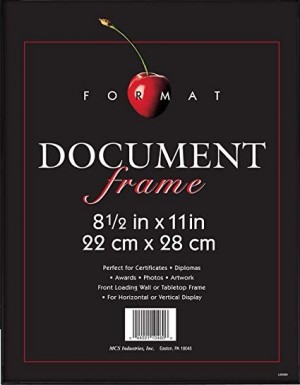 MCS 8.5 x 11 in. Format Frame, Black