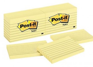 Self Stick Notes 3" x 5" (Based on quantity of 1, not a whole pack)