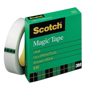 Scotch Magic Tape, 1" x 2592" (1 box)