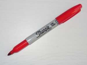 Sharpie - Fine Tip Permanent Marker, Red (Based on quantity of 1, not a whole box)
