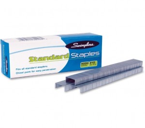 Swingline Standard Staples, SF1, 1/2" Crown, 1/4" Leg, (1 box)
