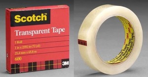 Transparent Tape, 1" x 2592" (1 box)