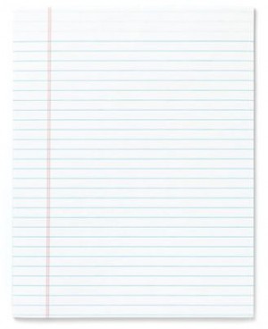 Writing Pads, 8 1/2" x 11", Legal Ruled, 50 Sheets, White (Based on quantity of 1, not a whole pack)